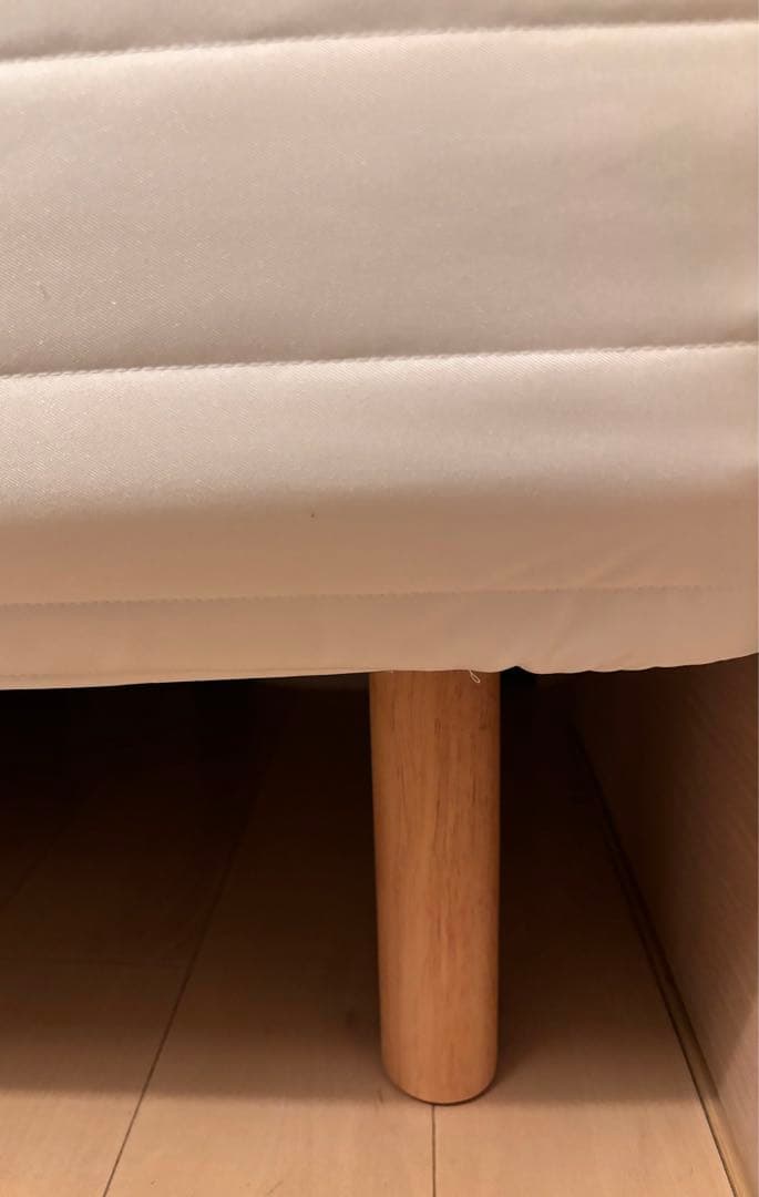 【美品】匿名配送　無印　脚付きマットレス　セミダブル　（脚別売り）