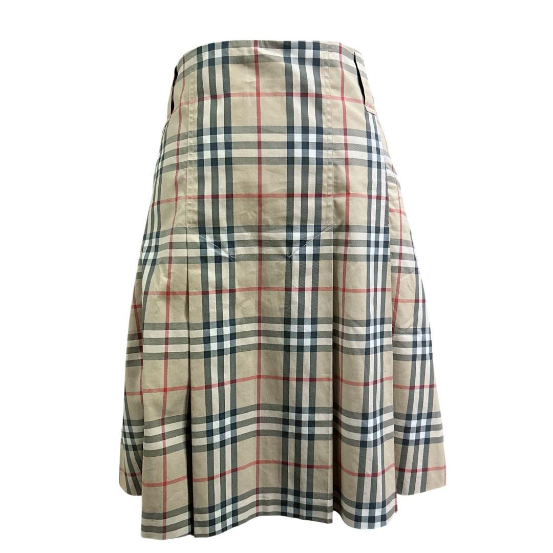 ✨美品✨大きいサイズ バーバリー ボックスプリーツスカート 膝下丈 ノバチェック