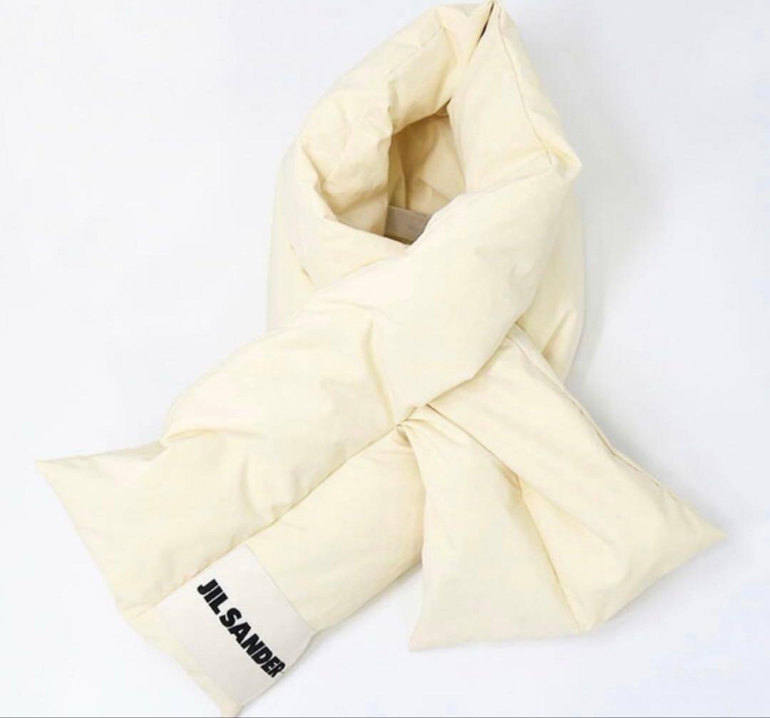 JIL SANDER DOWN SCARF 01 DUNE 最終価格
