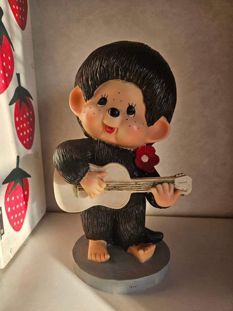 土日限定値下げ☆激レア☆モンチッチ☆ガーデンオブジェ☆置物☆楽器系