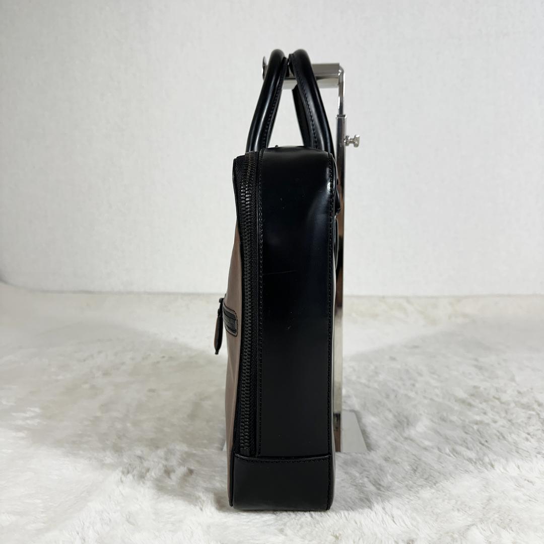 ベルルッティ アンジュール ブラウン ブラック バイカラー ブリーフケース