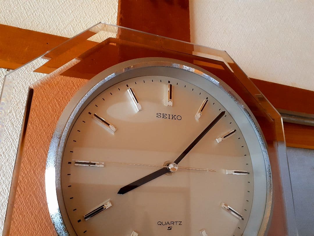 70's　SEIKO　掛け時計　ミッドセンチュリー　ビンテージ　レトロ　八角
