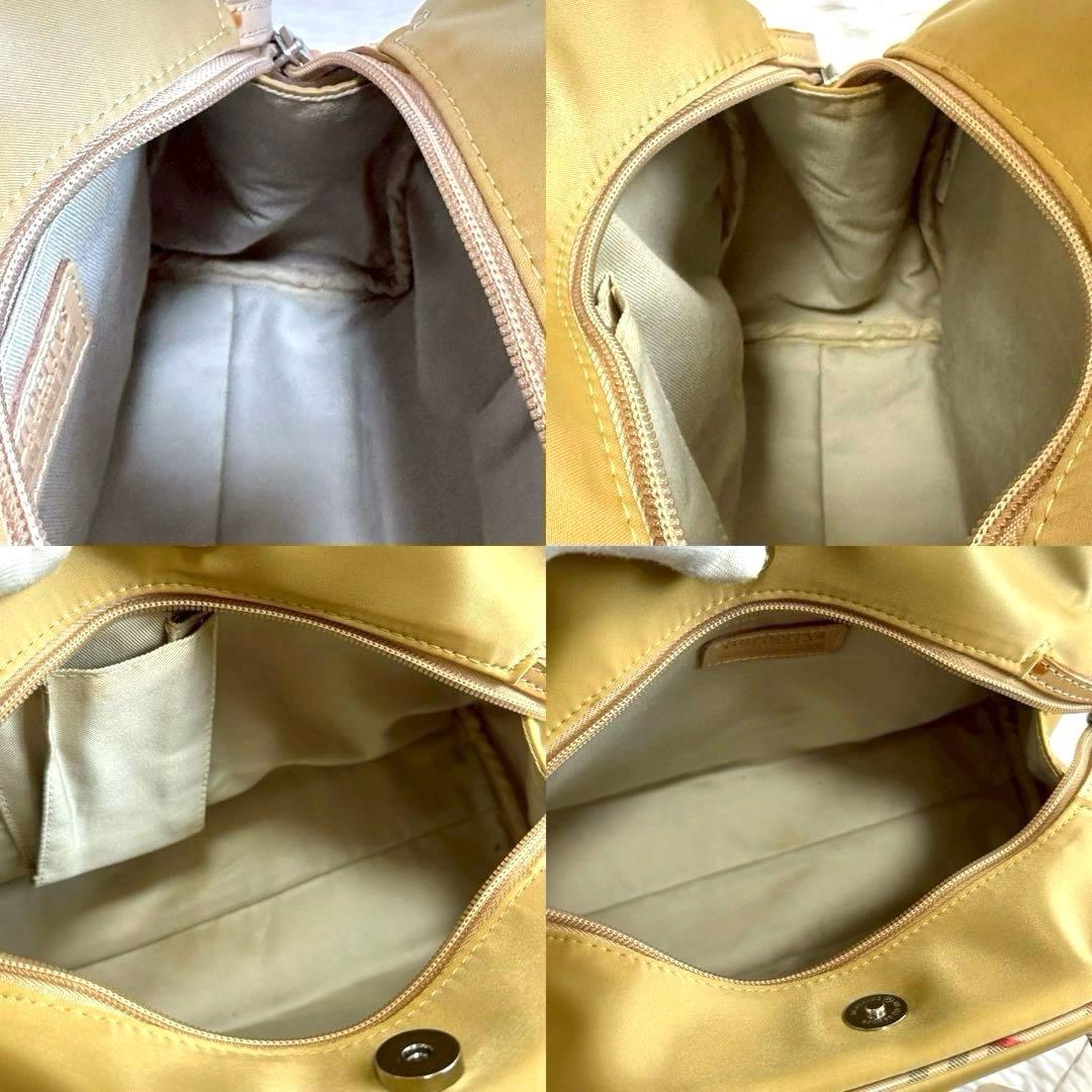 訳あり新品✨バーバリーズ ショルダーバッグ イエロー ノバチェック タグ付き