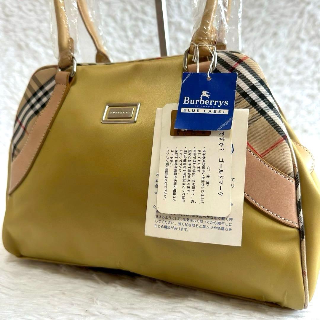 訳あり新品✨バーバリーズ ショルダーバッグ イエロー ノバチェック タグ付き