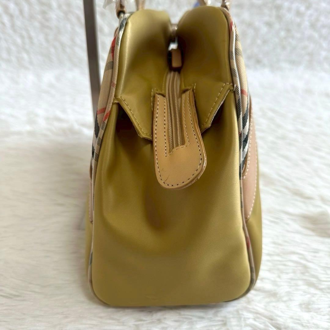 訳あり新品✨バーバリーズ ショルダーバッグ イエロー ノバチェック タグ付き