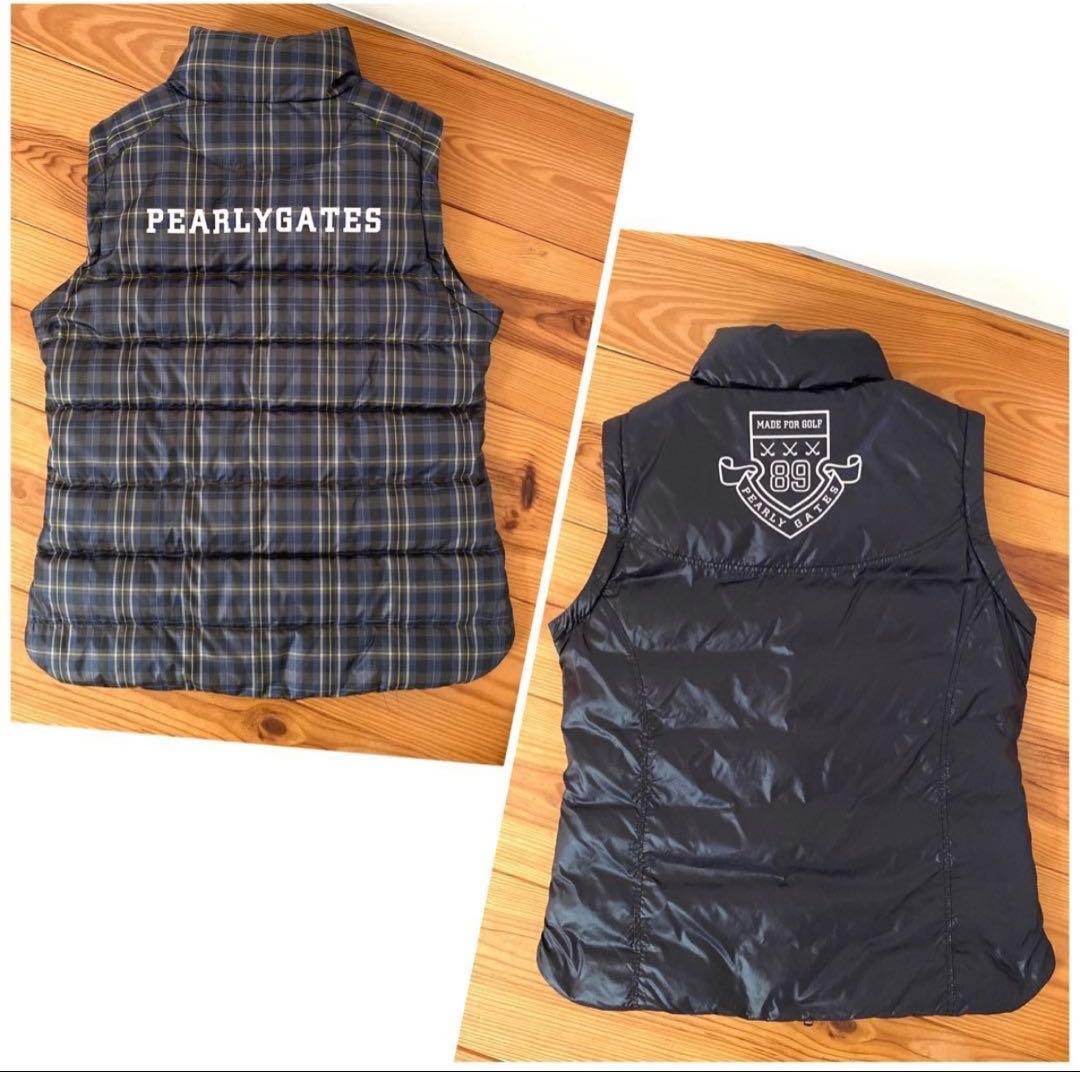 Chiパーリーゲイツ　リバーシブルダウンジャケット　ベスト　サイズ1