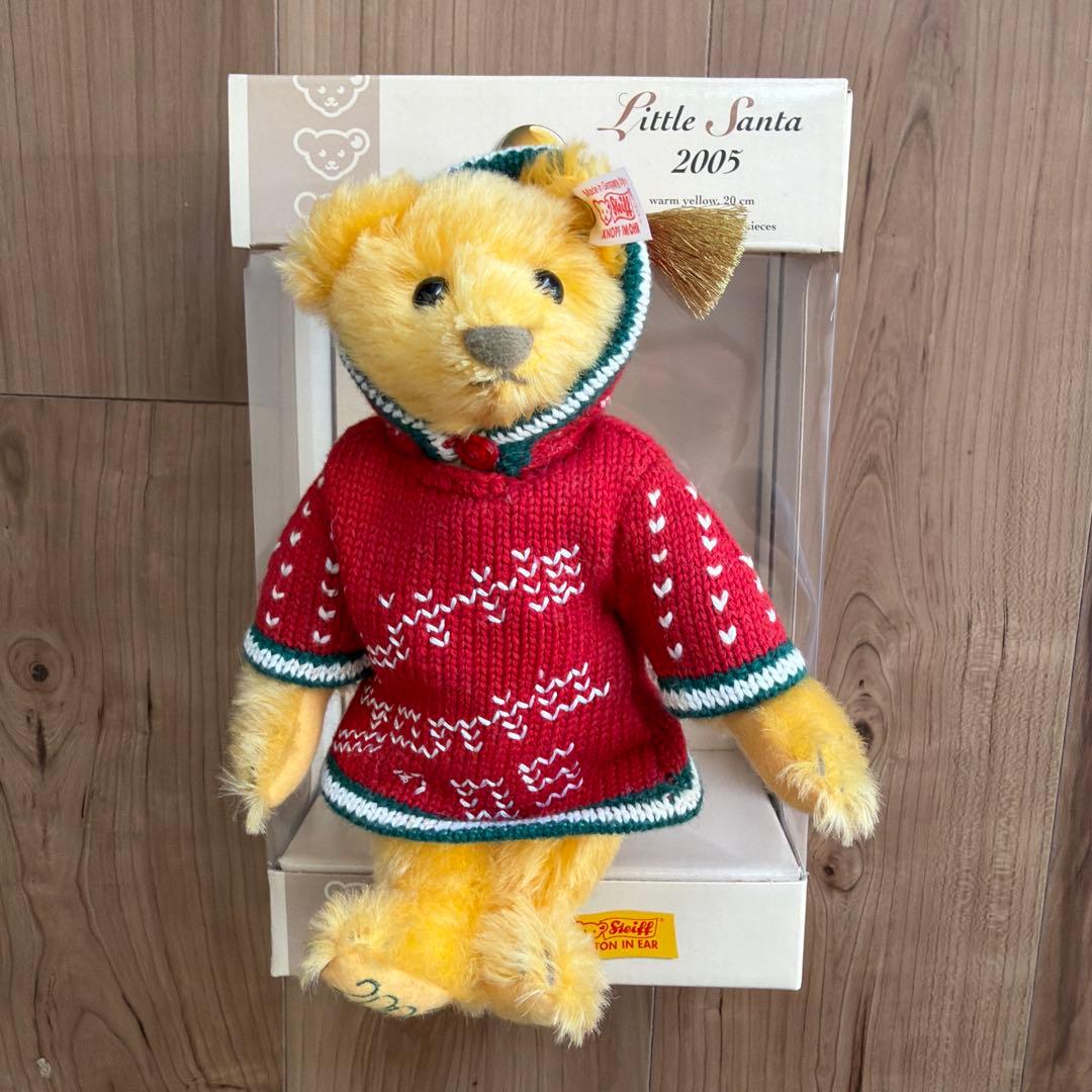 Steiff Little Santa 2005 限定ぬいぐるみ