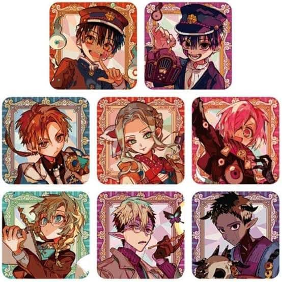 地縛少年花子くん ミュージアム 七不思議 化け猫旅館 スクエア缶バッジ 未開封