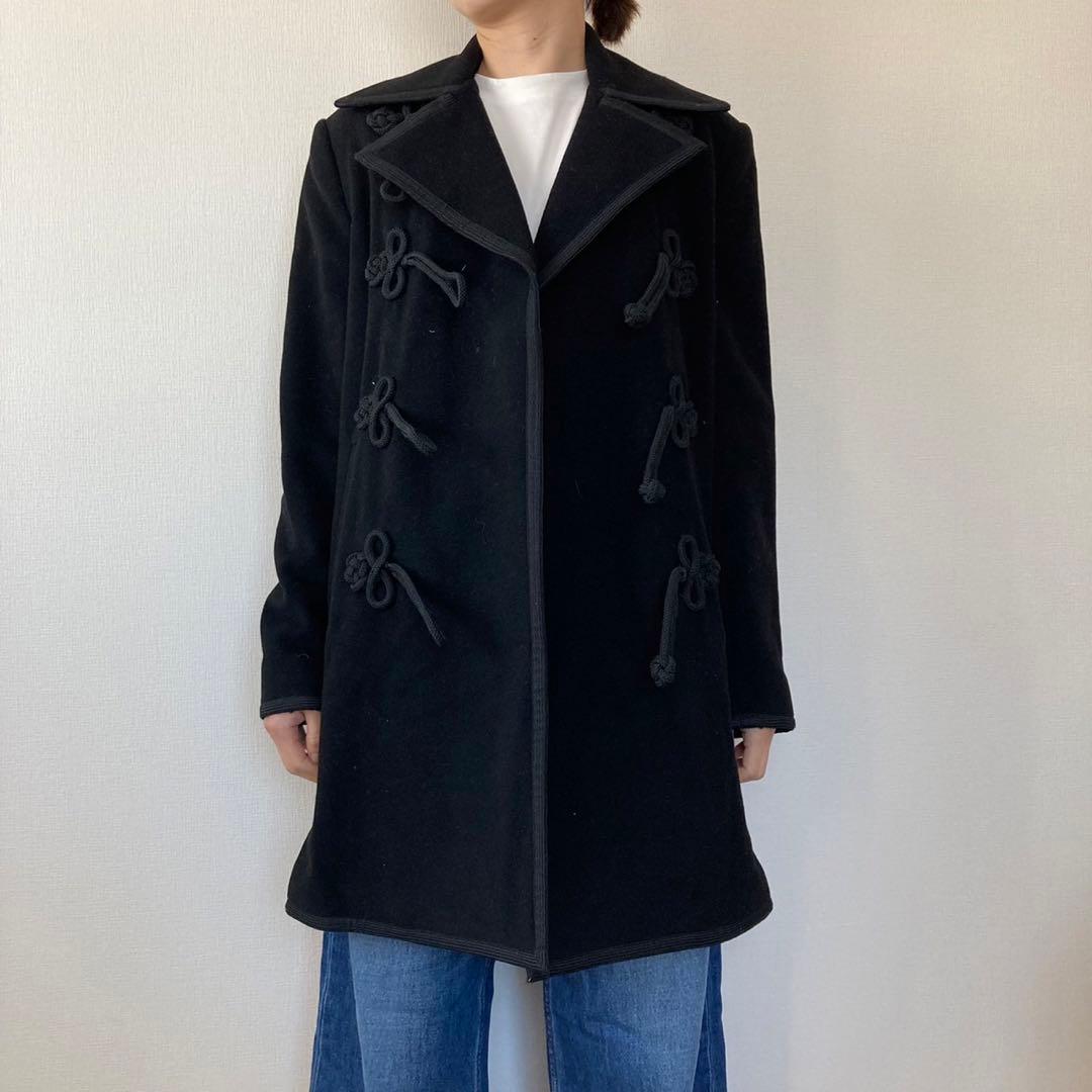 古着 ラルフローレン ウールコート ナポレオンコート ダブルブレスト