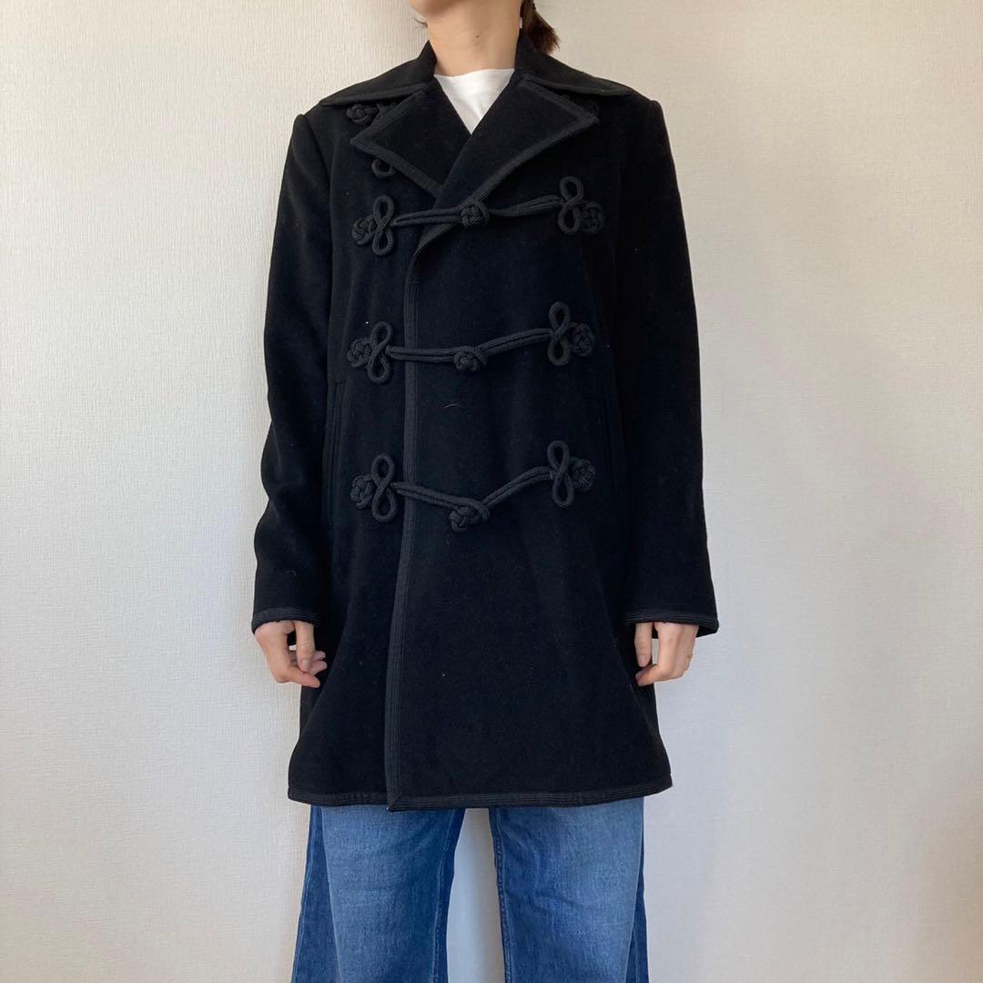 古着 ラルフローレン ウールコート ナポレオンコート ダブルブレスト