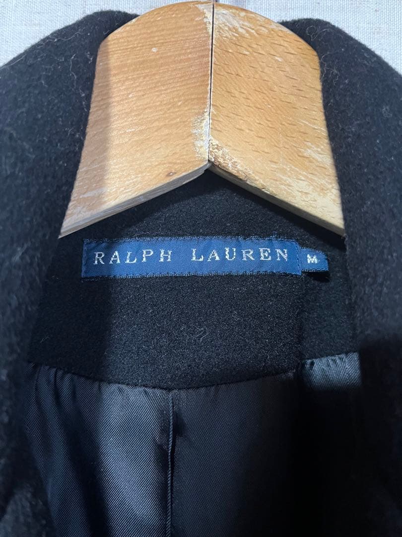古着 ラルフローレン ウールコート ナポレオンコート ダブルブレスト
