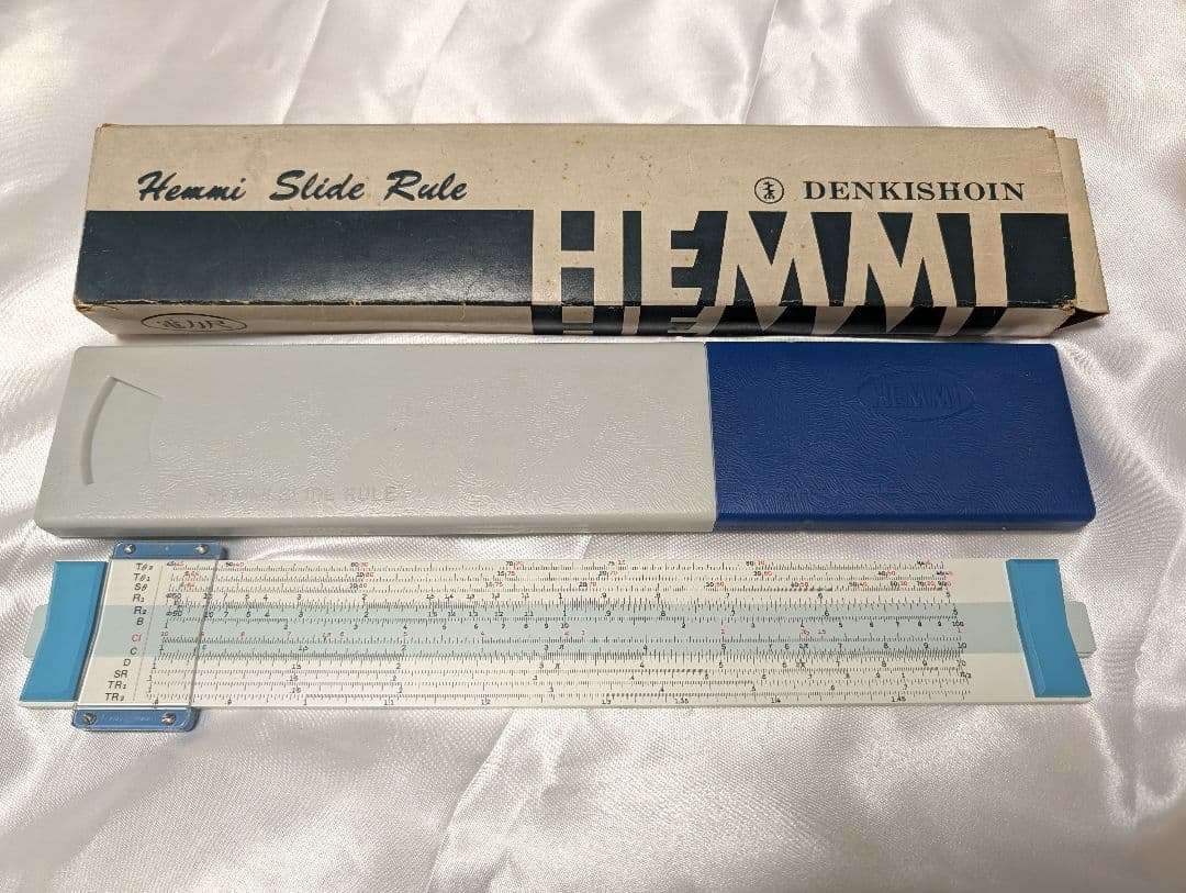 【珍品】HEMMI SUN 電力尺 DENKISHOIN 計算尺ヘンミ 電気書院