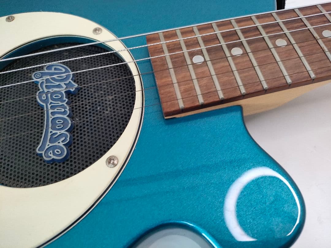 Pignose/ピグノーズ メタリックブルー アンプ内蔵ミニエレキギター