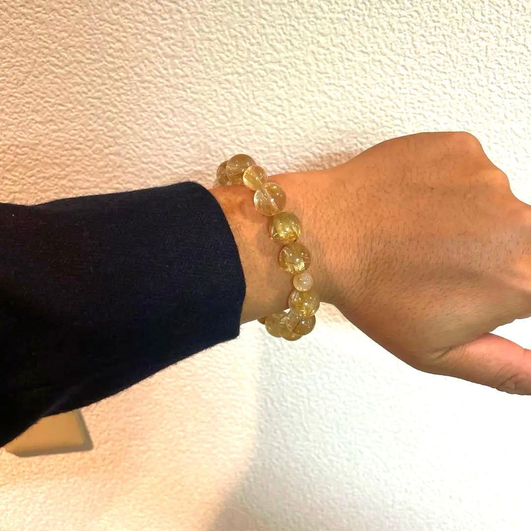 n*い様 【21万➡︎9万8千円】ゴールデンタイチンルチルクォーツ ブレスレット