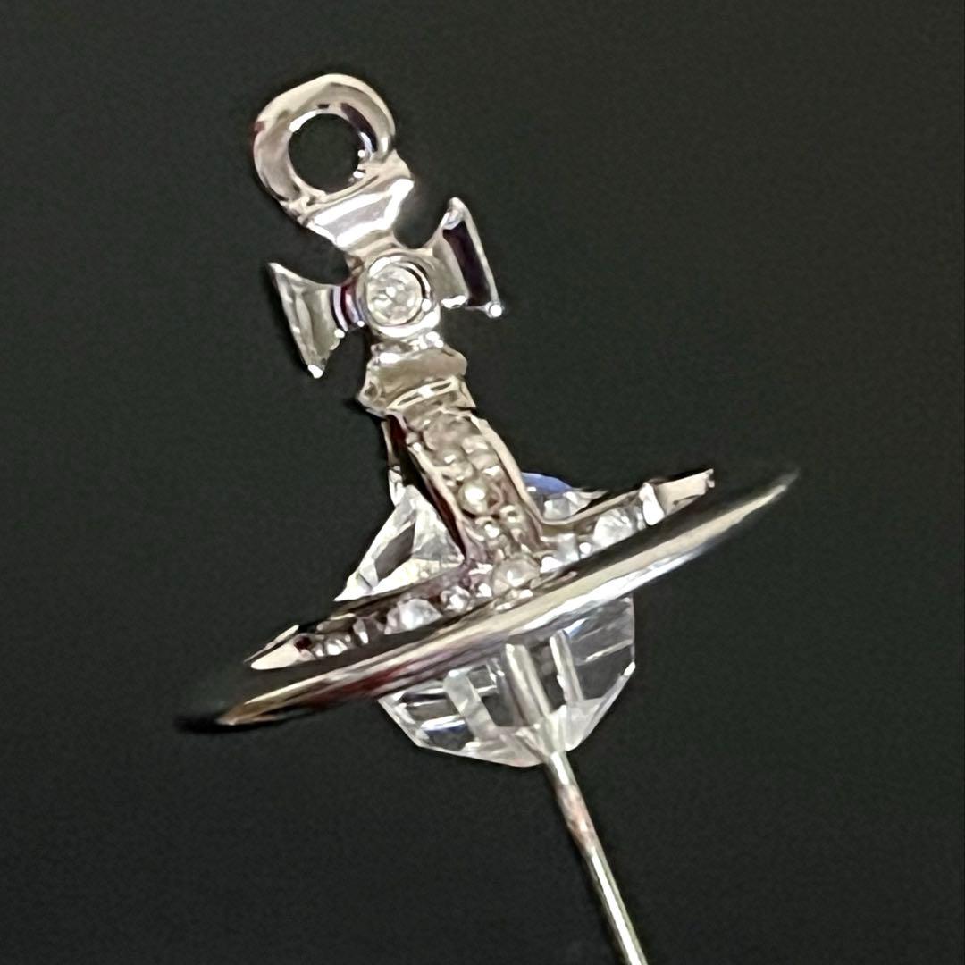 VivienneWestwoodロング ピンブローチ グラスカット クリスタル