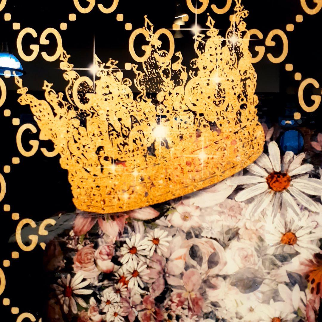 輸入雑貨　ミラーアートパネル『GUCCI』グッチ　特殊強化ガラス仕様　200cm