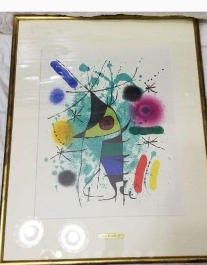 お値下げ中リトグラフ＊ ジョアンミロ：アクア