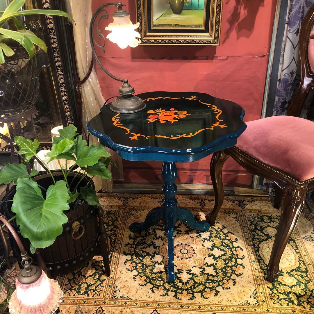 Sale ヴィンテージ イタリアン象嵌　コンパクト　サイドテーブル