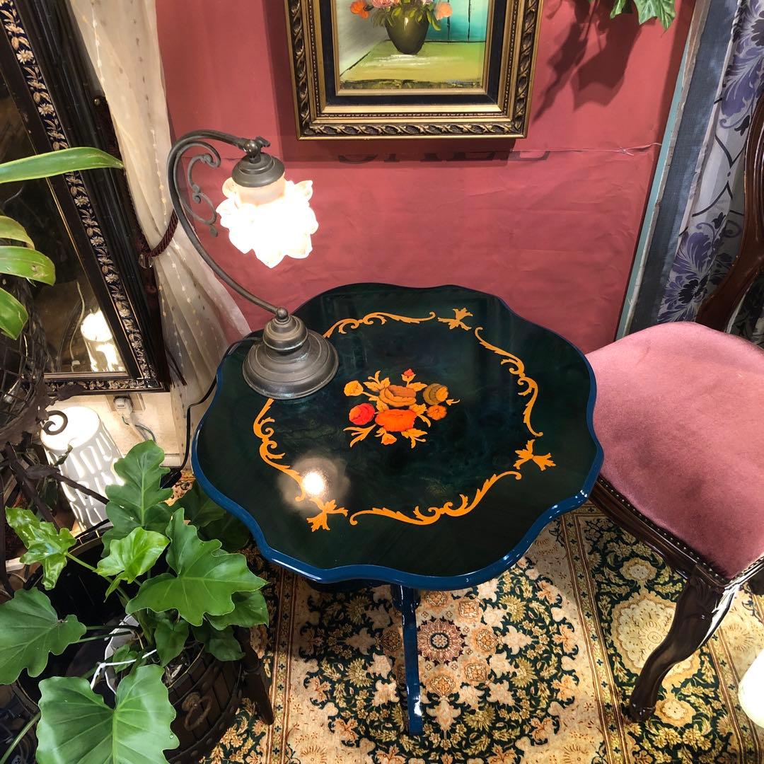 Sale ヴィンテージ イタリアン象嵌　コンパクト　サイドテーブル