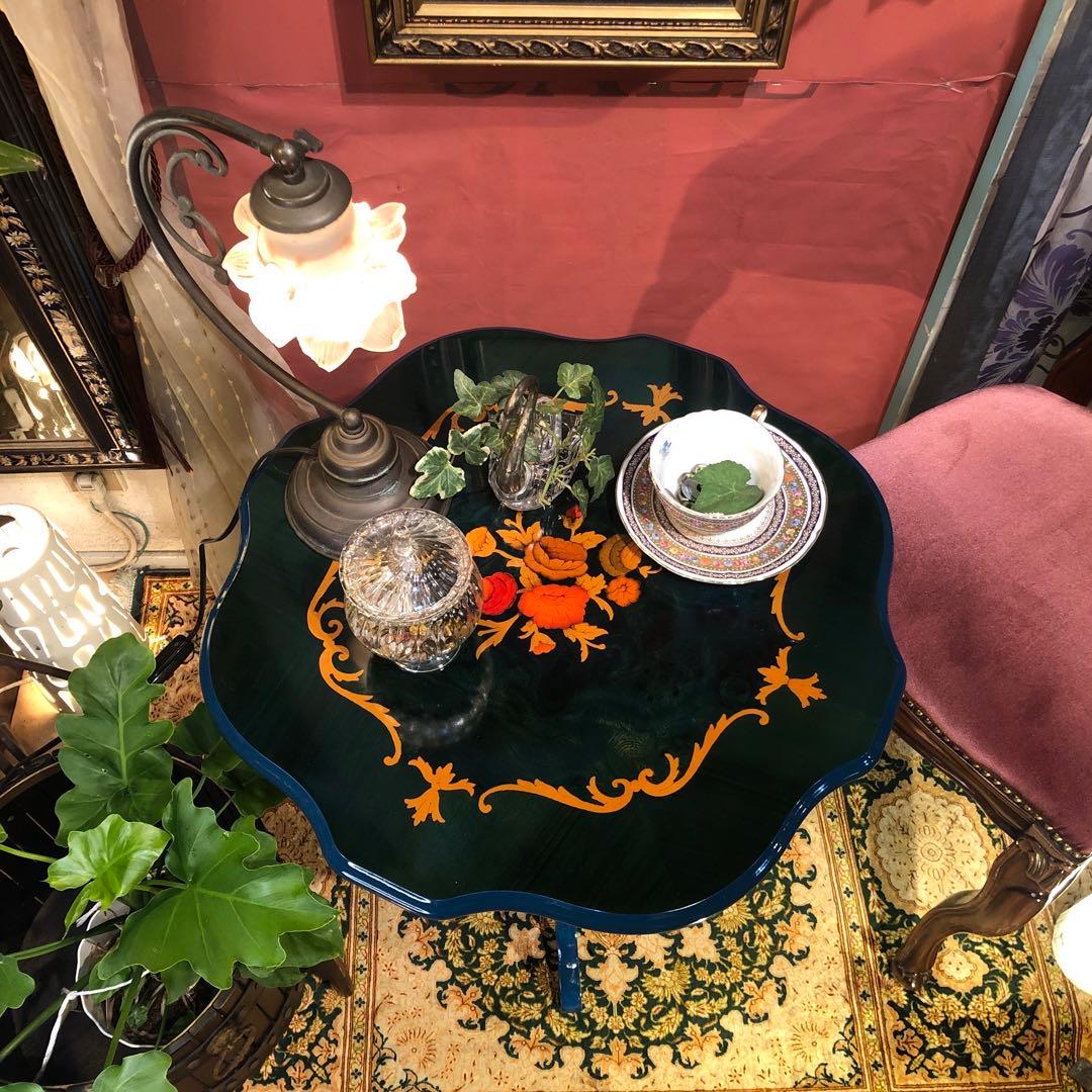 Sale ヴィンテージ イタリアン象嵌　コンパクト　サイドテーブル