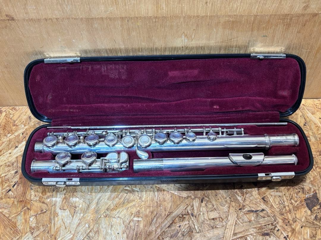 YAMAHA フルート 211SII ハードケース 革ケース付き