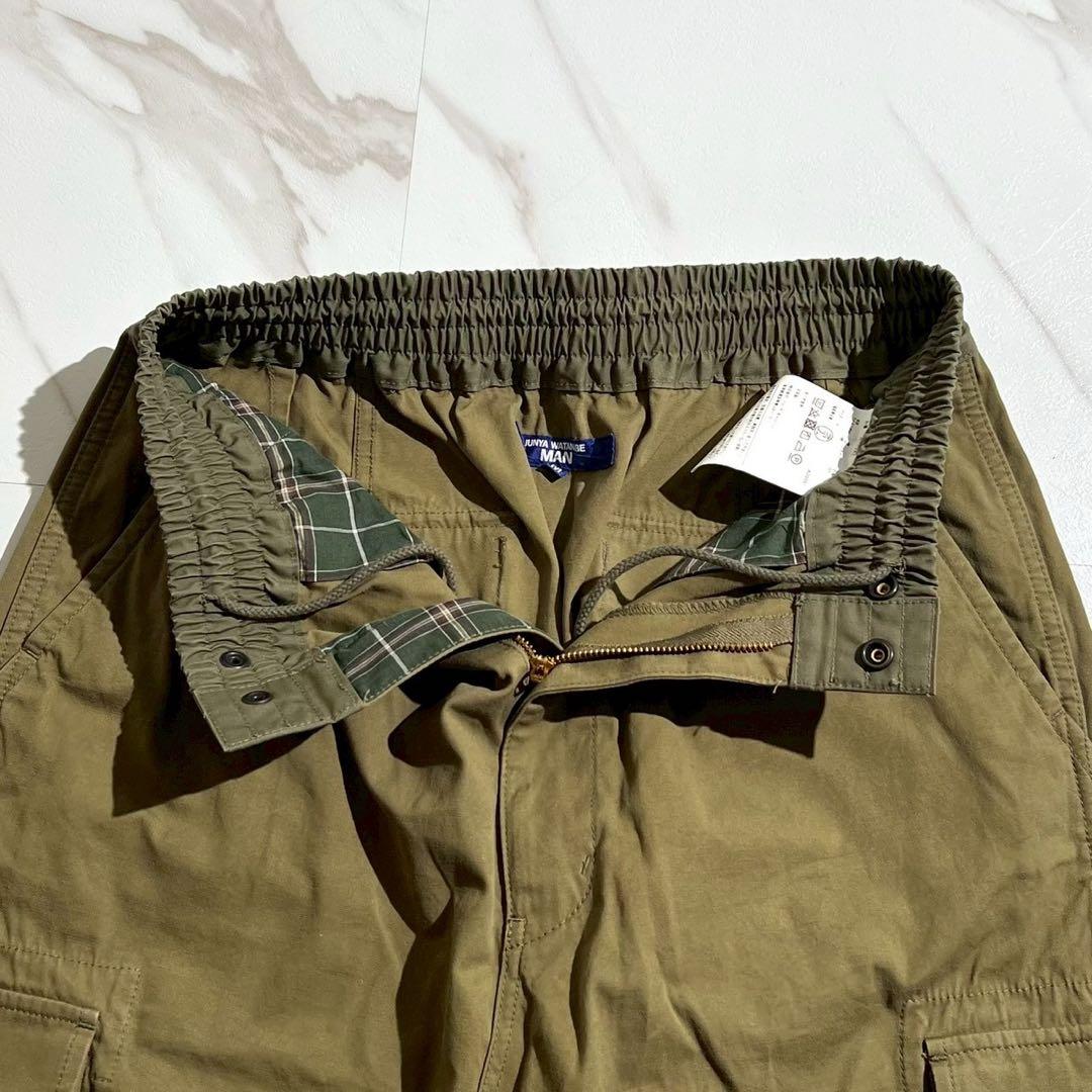 極美品 22SS◎ジュンヤワタナベマン カーゴサルエルパンツ グリーン系 M