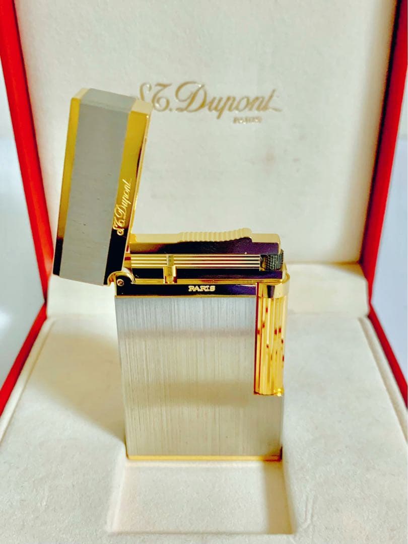 S.T.Dupont デュポン ガスライター ライン2 ヘアライン 16841