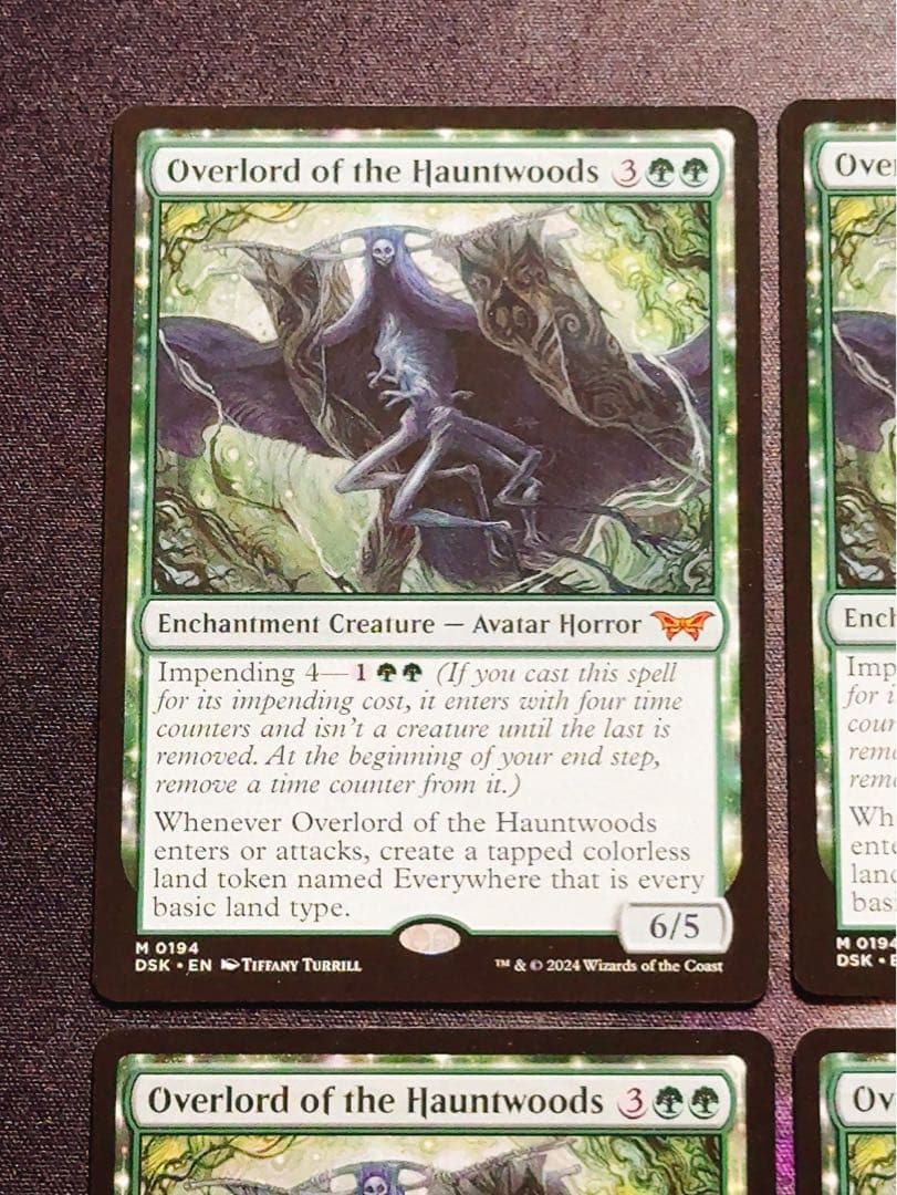 ホーントウッドの大主　英語　4枚セット