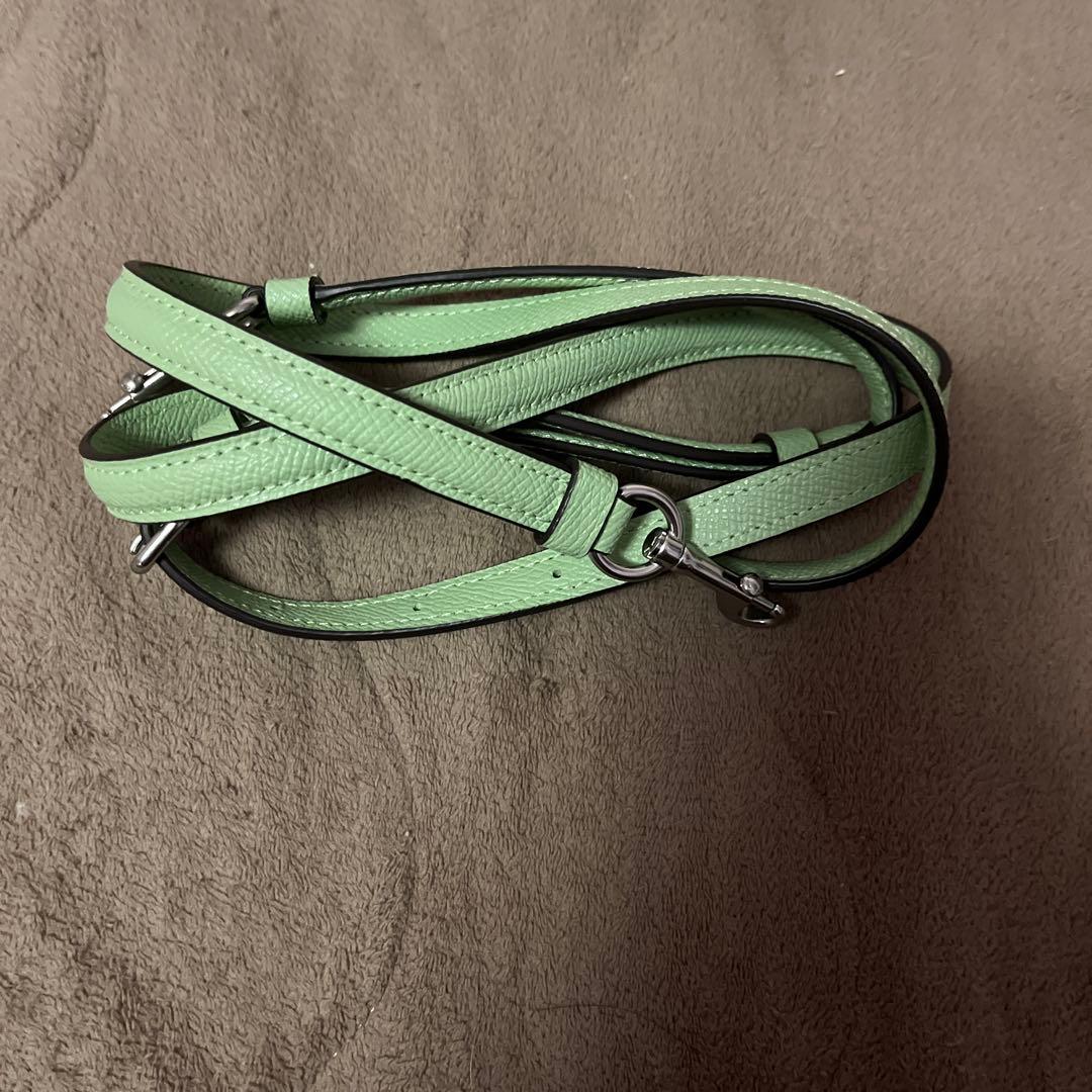 ぷた太郎 COACH ミントグリーン ショルダーバッグ