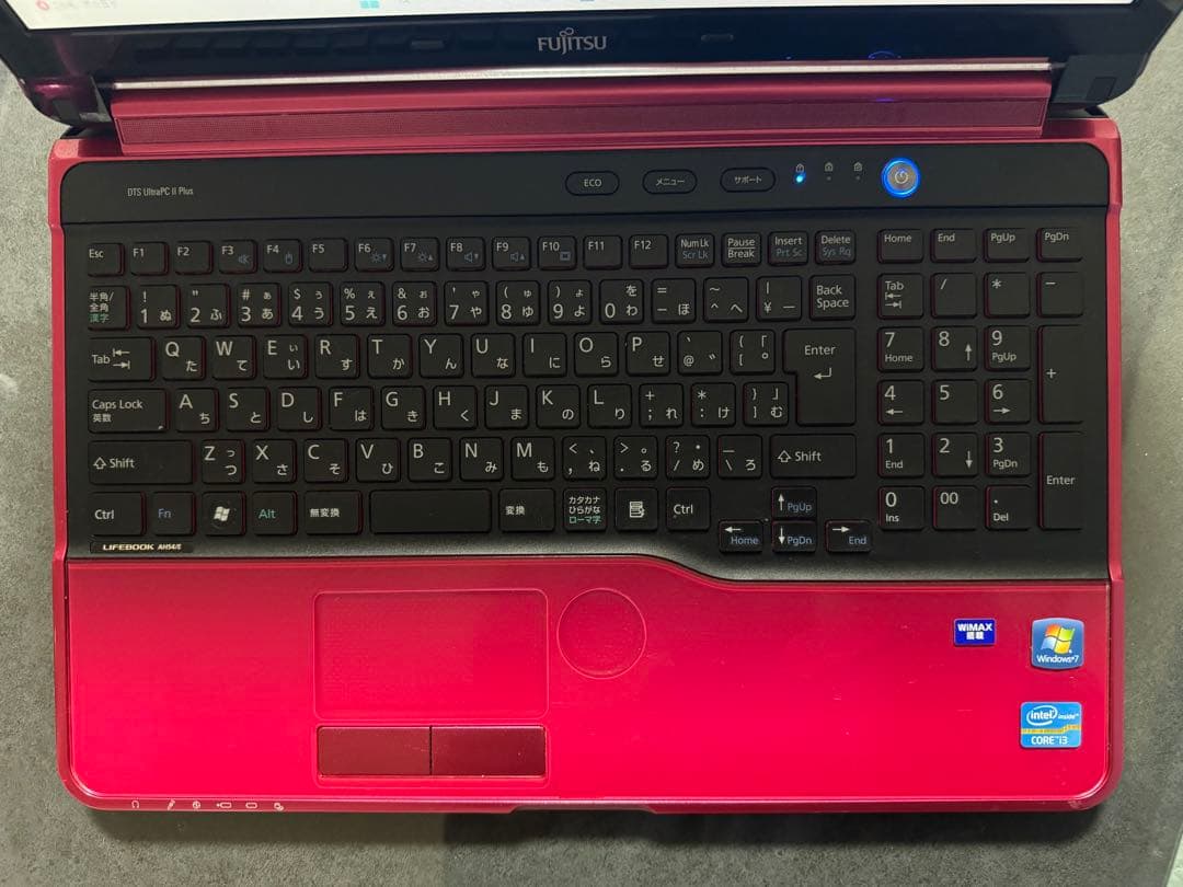 秒速起動　Fujitsu ピンク SSD512GB RAM16GB