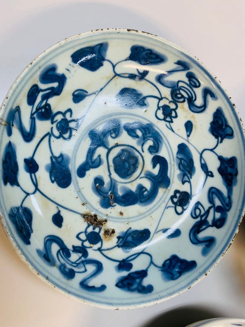 中国明時代晩期染付お皿3点