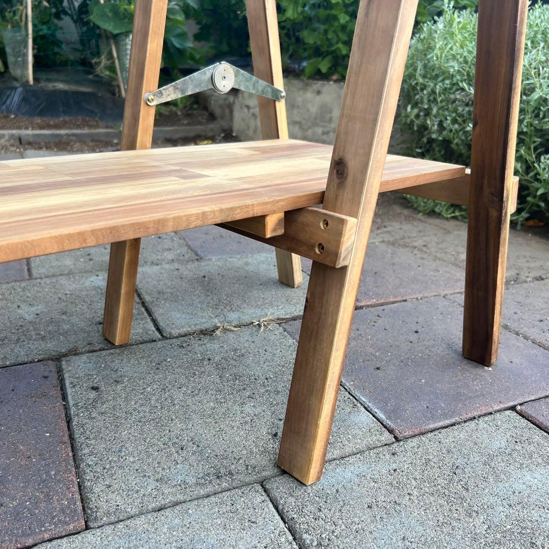 【未使用】キッチンテーブル アカシアキッチンラック + オプションテーブル