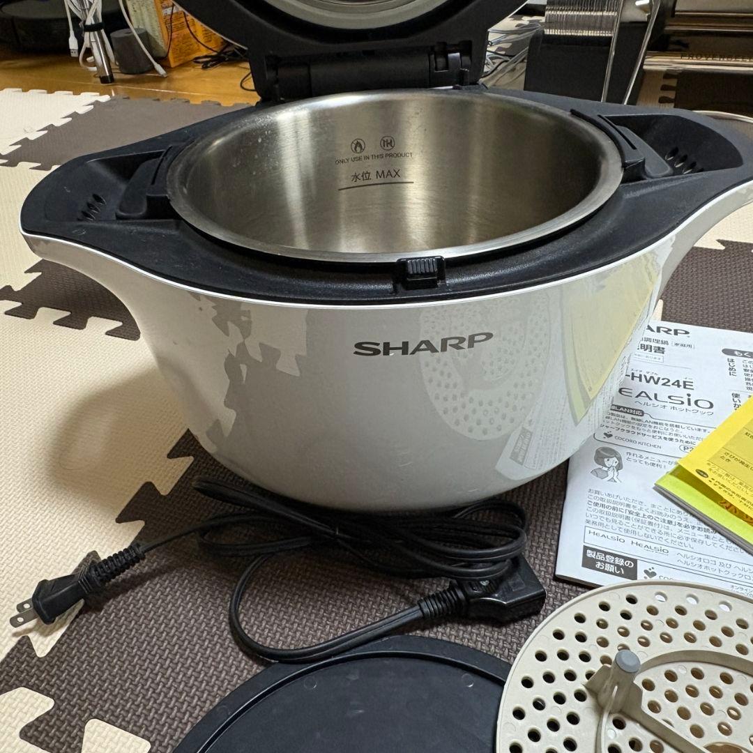 SHARP ホットクック 2.4L KN-HW24E-R 自動調理鍋