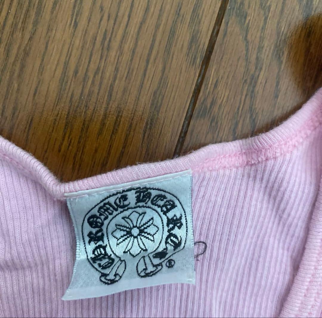 レア 正規 クロムハーツ 正規品　ピンク ビンテージ タンクトップ