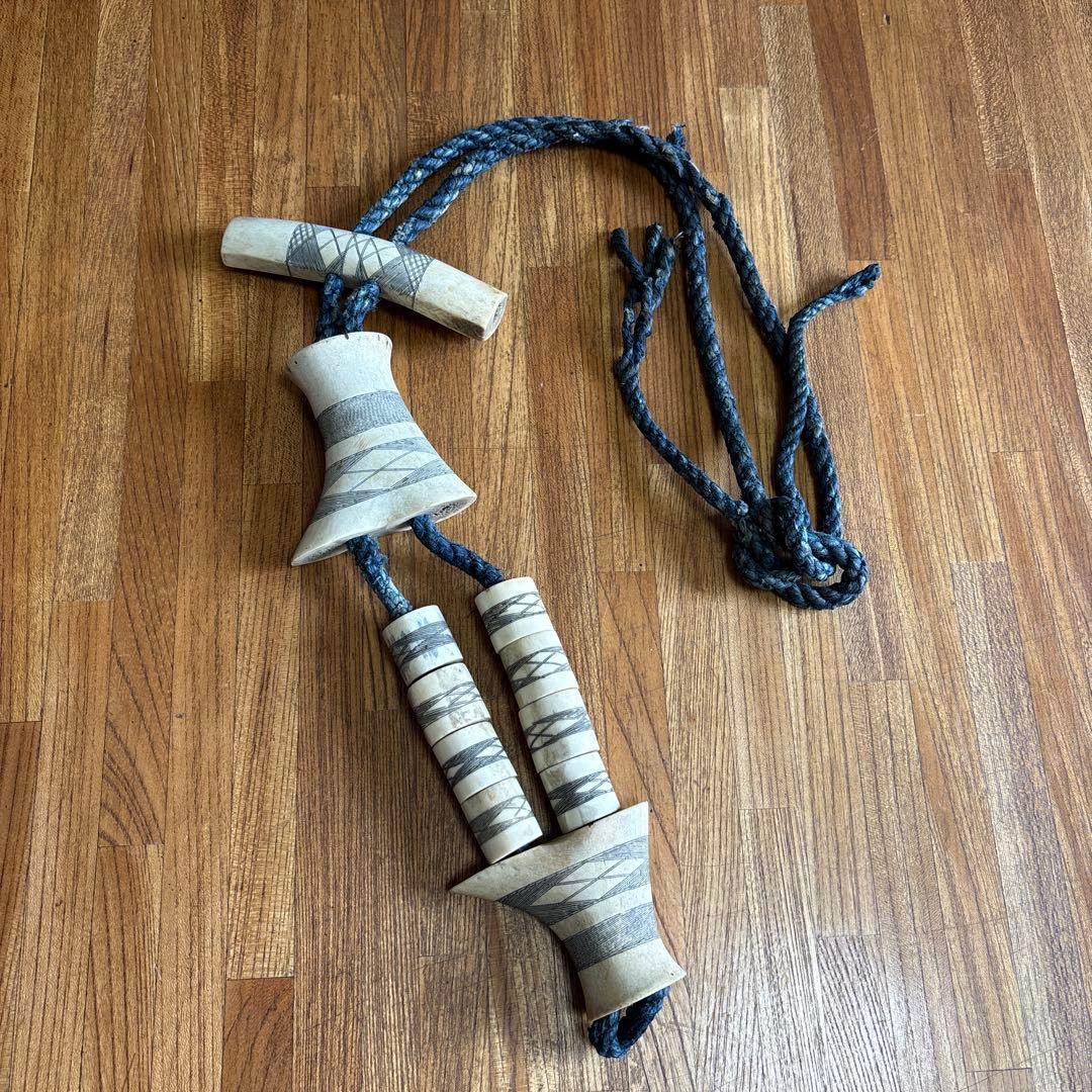 アイヌ 首飾り 鹿角 シトキ タマサイ 民族 民藝 ビンテージ 郷土