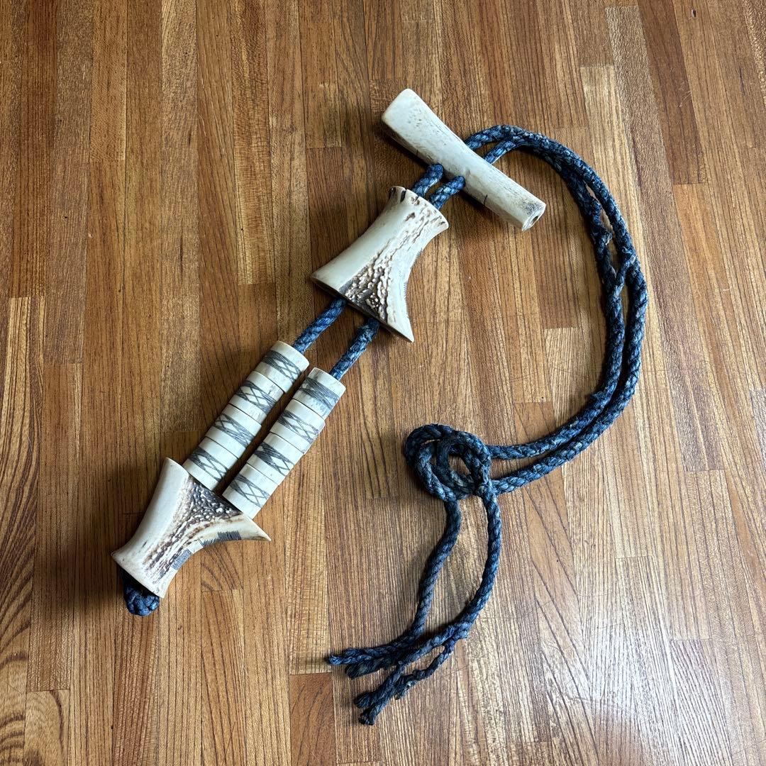 アイヌ 首飾り 鹿角 シトキ タマサイ 民族 民藝 ビンテージ 郷土