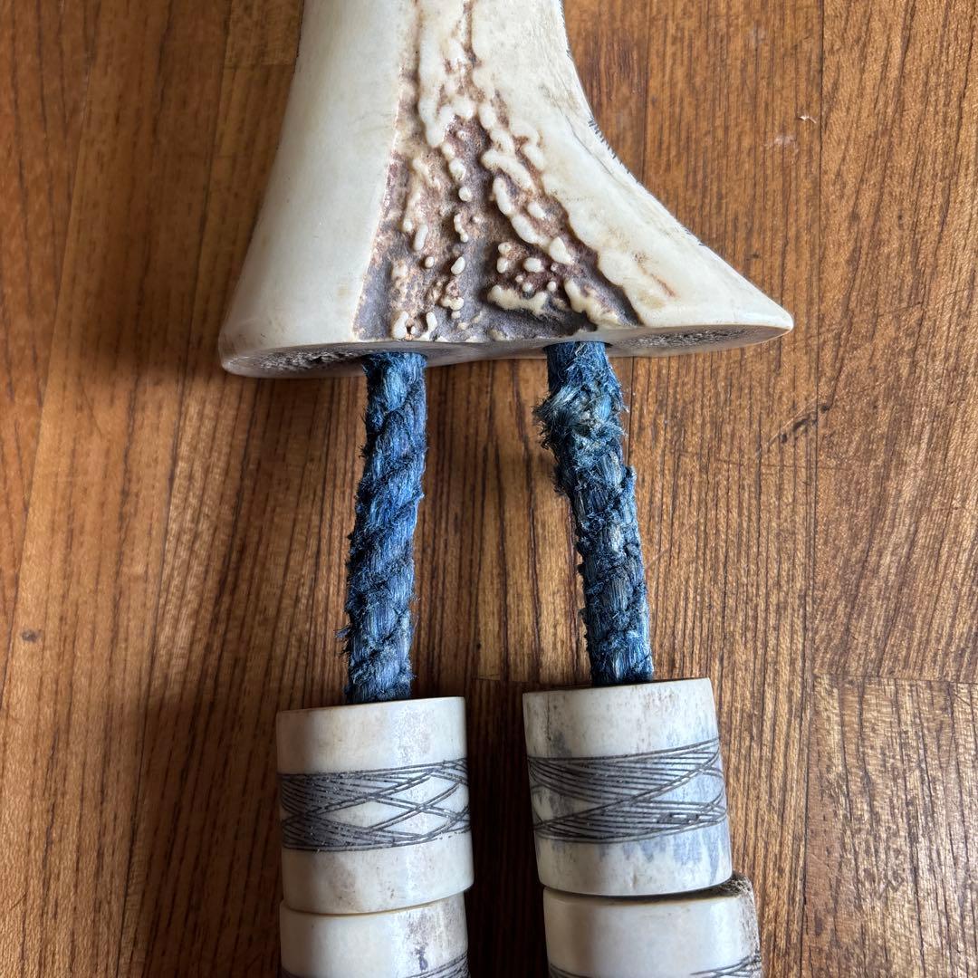 アイヌ 首飾り 鹿角 シトキ タマサイ 民族 民藝 ビンテージ 郷土