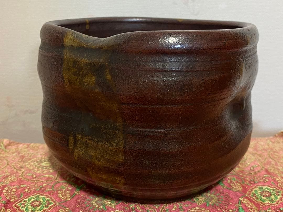 ♦江戸時代 古丹波 四方形 建水 茶道具 四方鉢 丹波焼 古美術品 骨董品