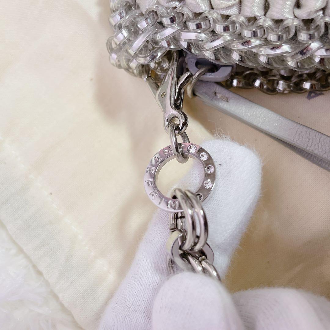 極美品　アンテプリマ　ワイヤーバッグ　リボン　ガーラパーティーバッグ