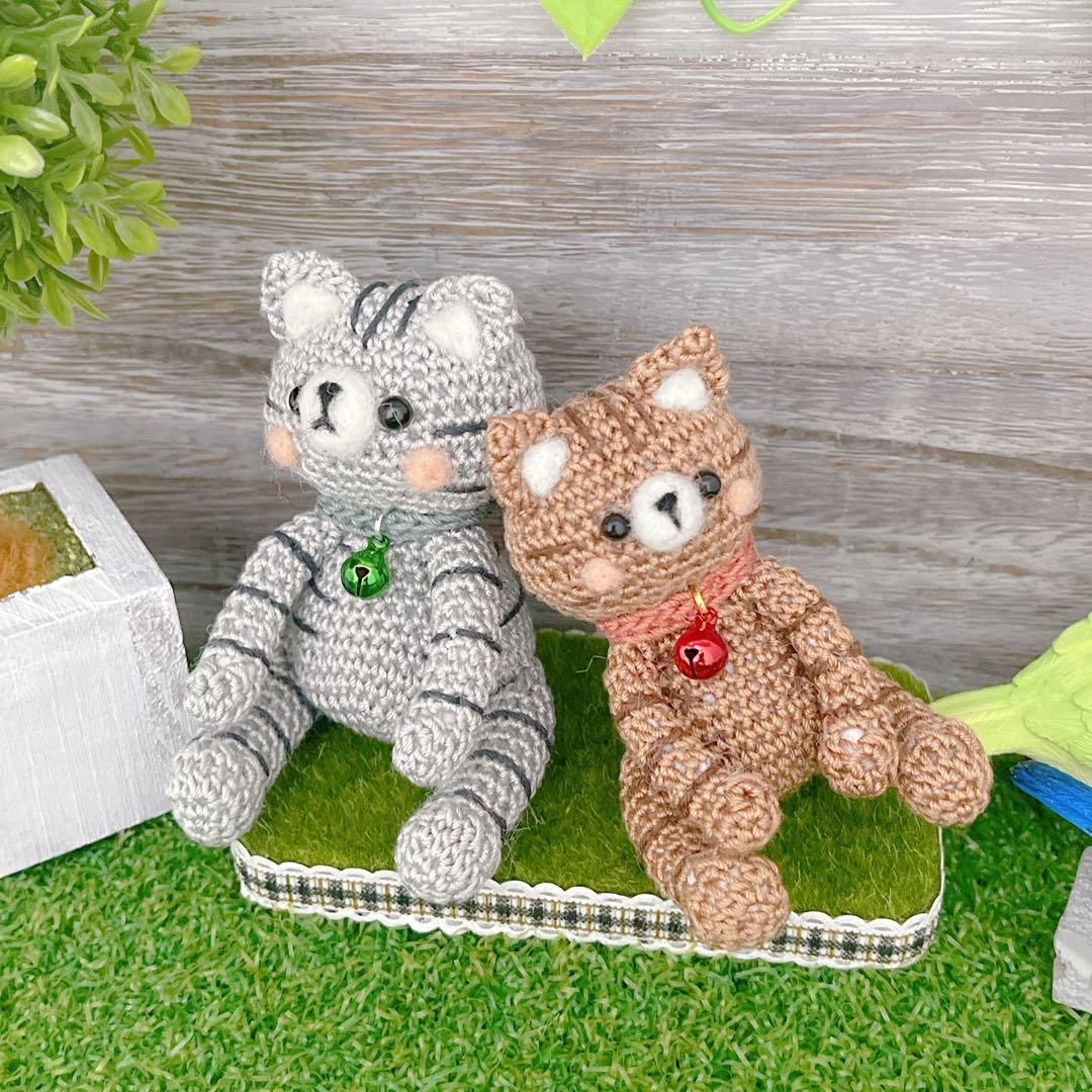 あみぐるみ　コロコロめでたい金トラちゃんと銀トラちゃん☺︎☺︎他１点