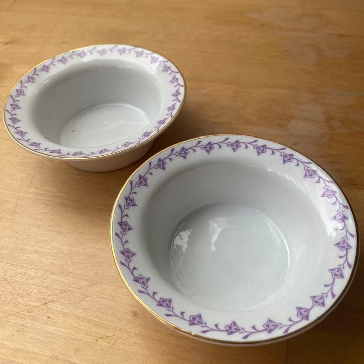 レア　1920-40 戦前　東洋陶器　カスタードカップ　小皿　デザート