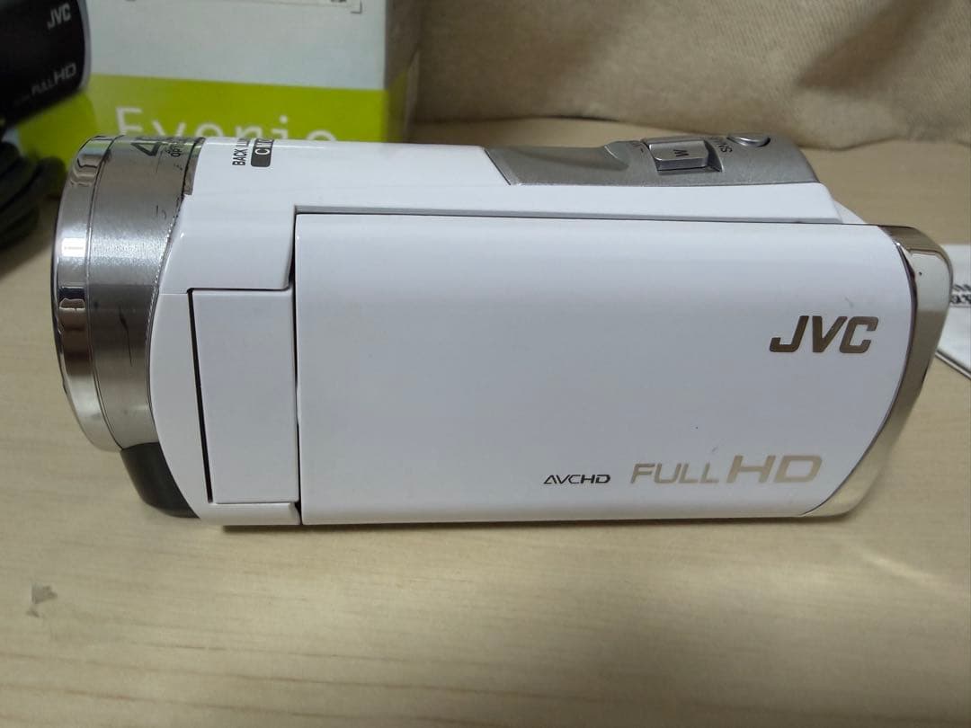 【動作確認済】JVC Everio GZ-HM33-Wビデオカメラ 箱付