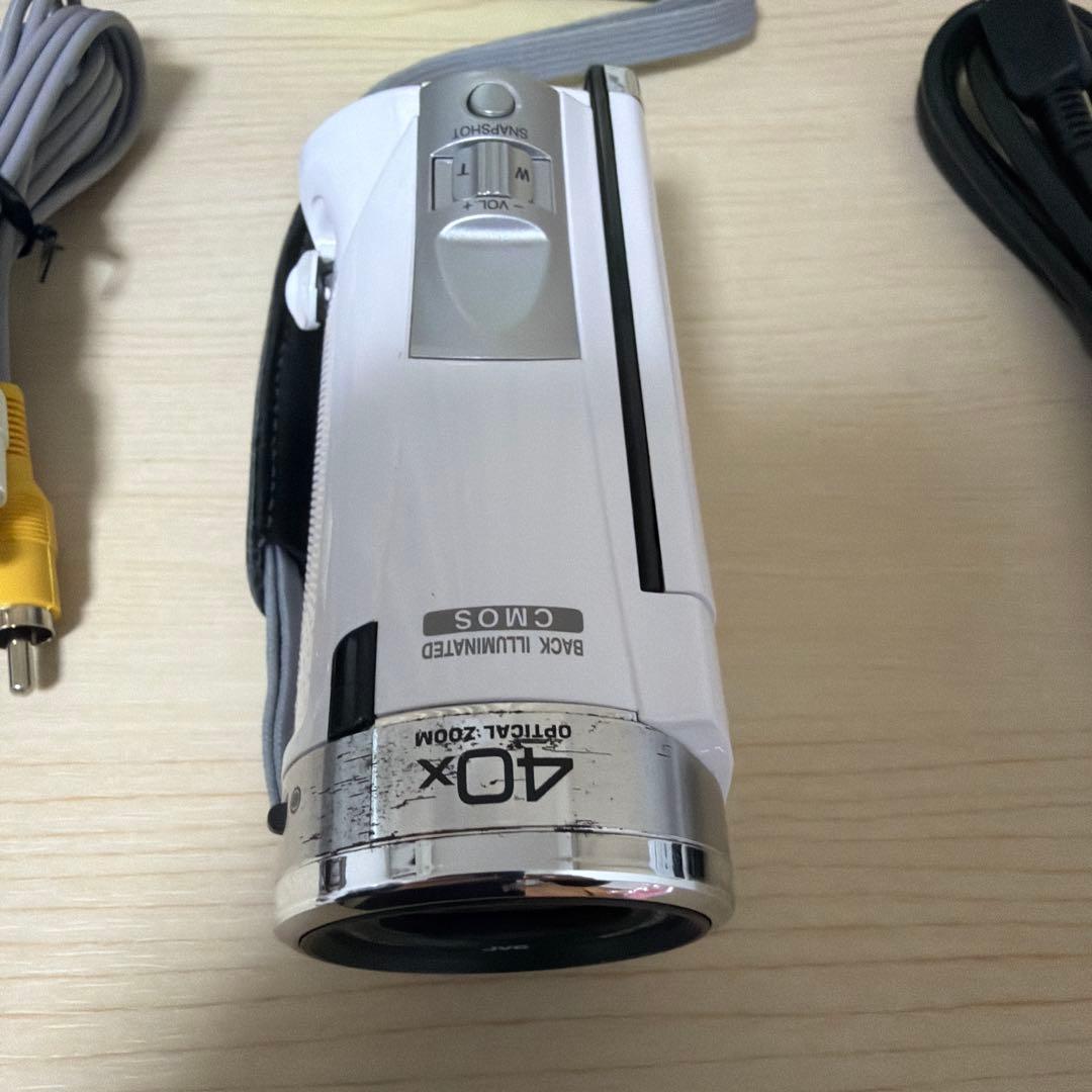【動作確認済】JVC Everio GZ-HM33-Wビデオカメラ 箱付