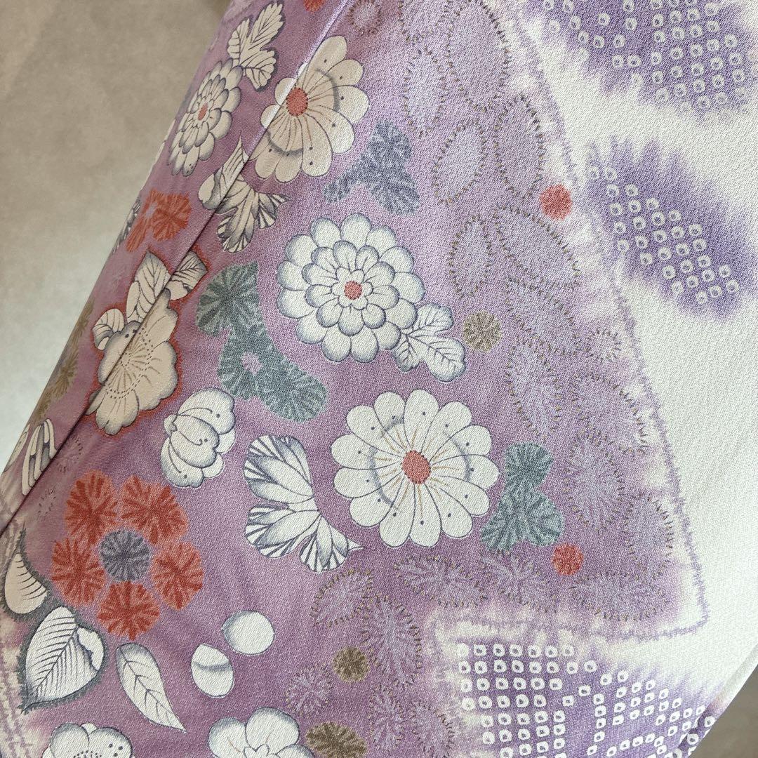 訪問着　フルセット　着物　辻ヶ花　スモールサイズ　Sサイズ　正絹　淡彩の華　G3