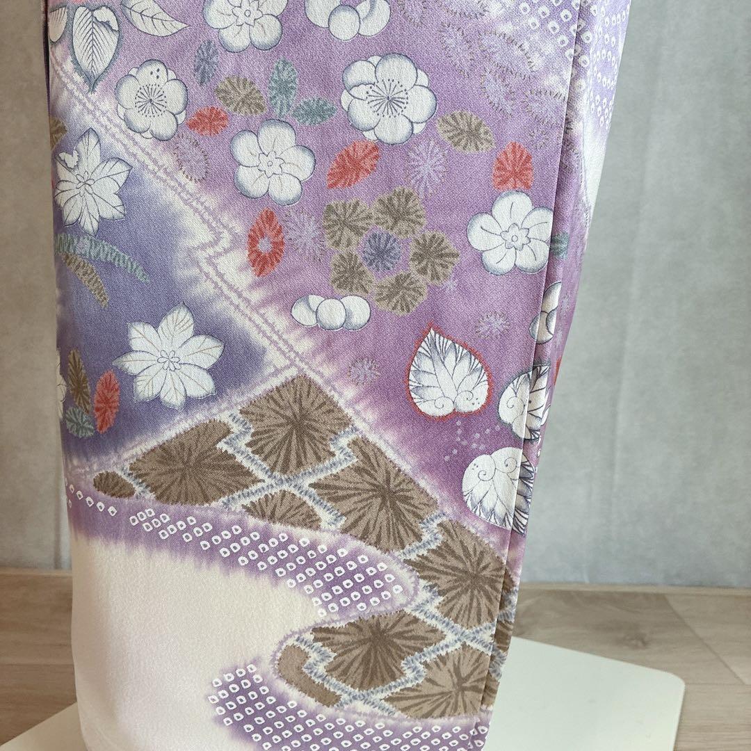 訪問着　フルセット　着物　辻ヶ花　スモールサイズ　Sサイズ　正絹　淡彩の華　G3