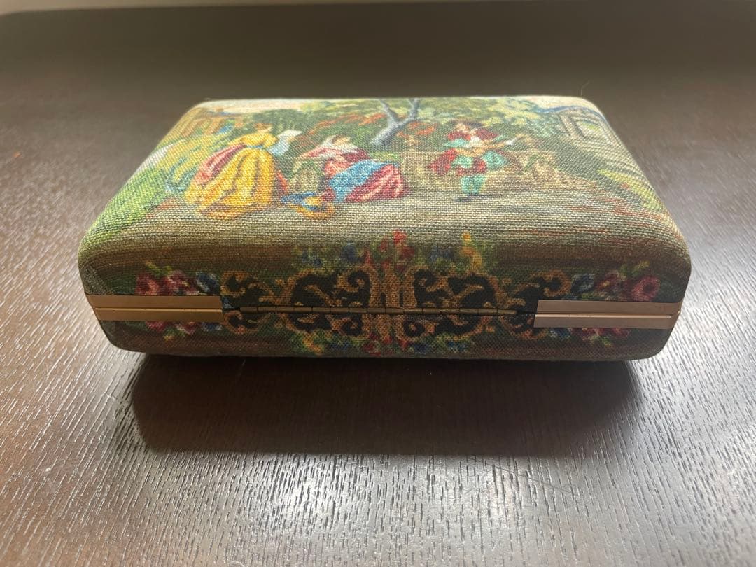 アンティーク　ヴィンテージ　Volupte 花柄クラッチバッグ　USA