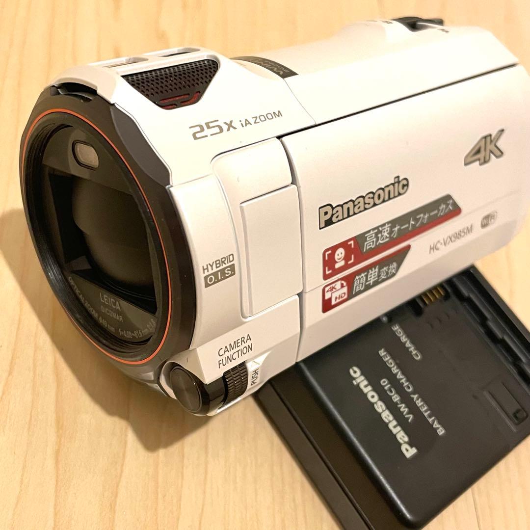 Panasonic HC-VX985M 4K ビデオカメラ バッテリー2個付