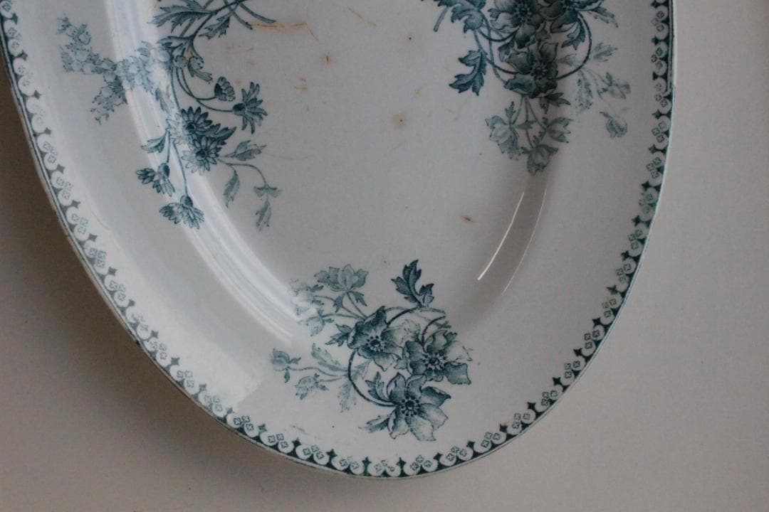 フランスアンティーク/サルグミンヌELVIRE・オーバルプレート