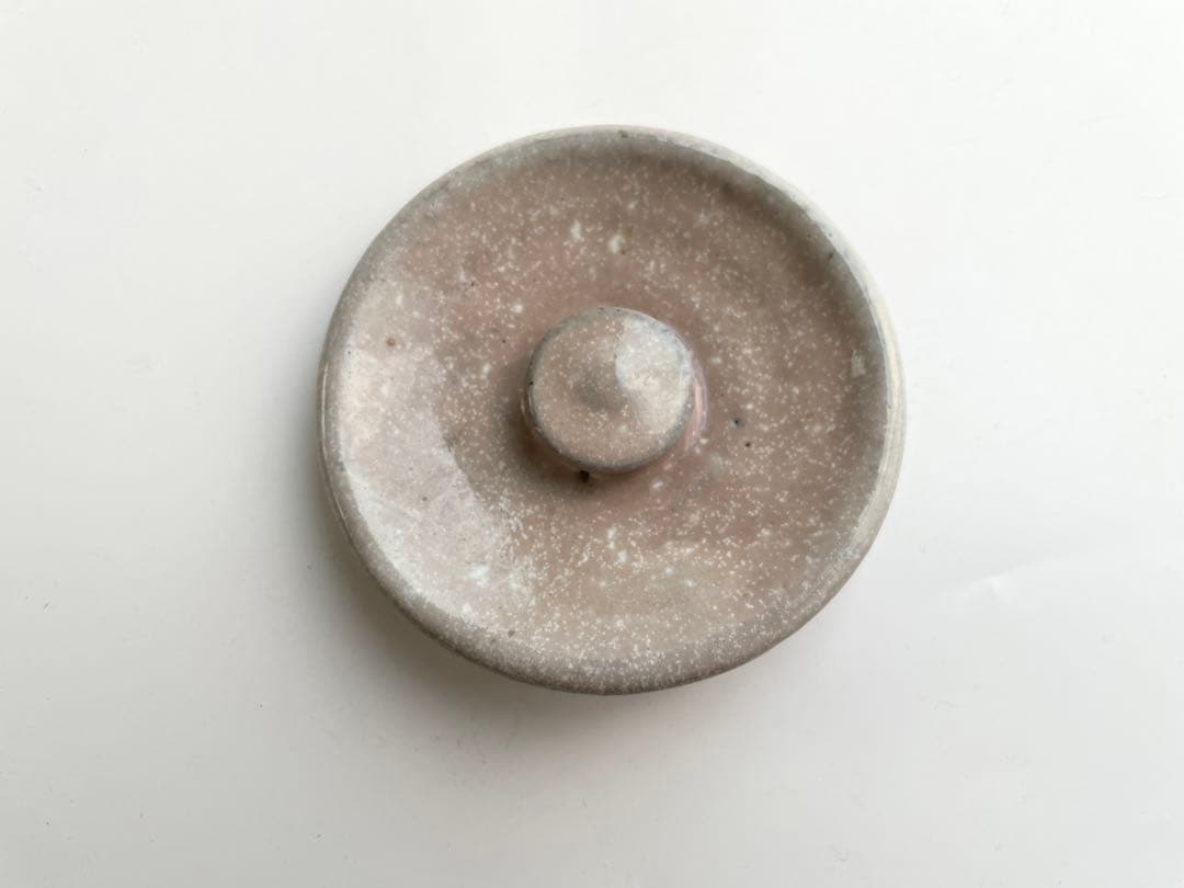 陶芸家　三輪栄造　萩　水指　茶道具　萩焼水指　　共蓋　父　十一代　三輪休雪