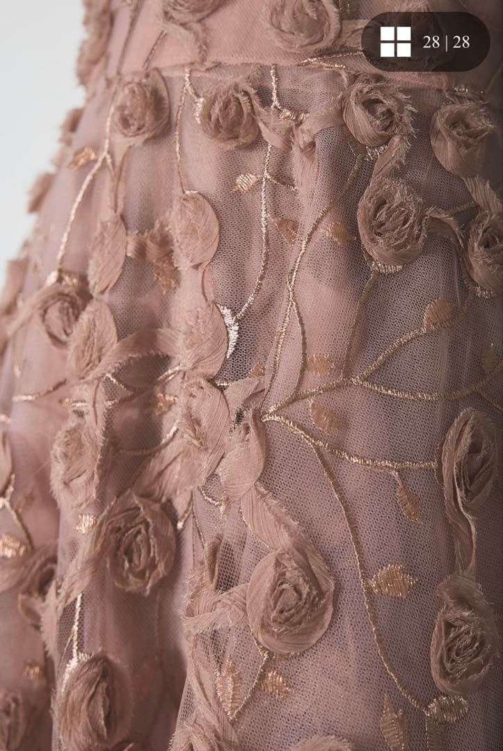 【AUBREY】フラワージャガードドレス ANDREA&Co.